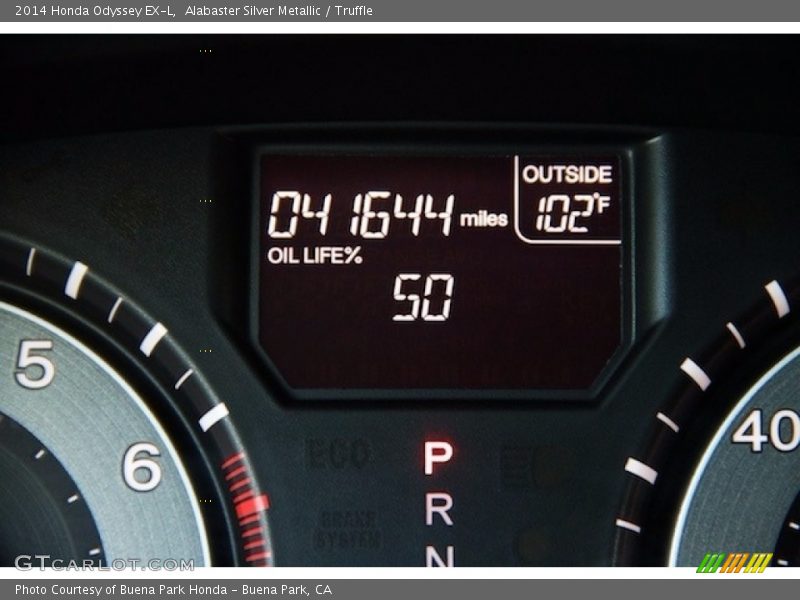 Alabaster Silver Metallic / Truffle 2014 Honda Odyssey EX-L