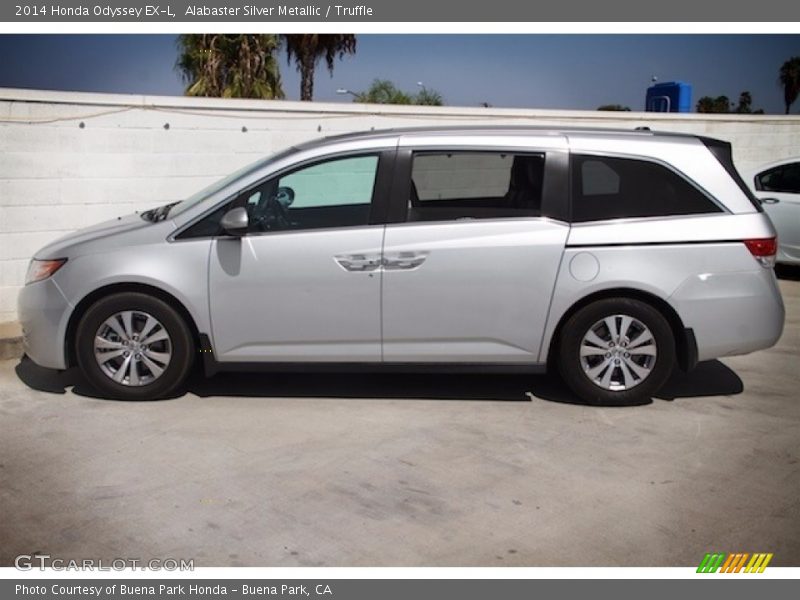 Alabaster Silver Metallic / Truffle 2014 Honda Odyssey EX-L