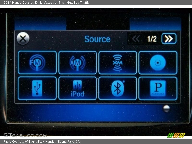 Alabaster Silver Metallic / Truffle 2014 Honda Odyssey EX-L