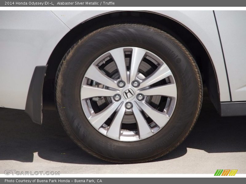 Alabaster Silver Metallic / Truffle 2014 Honda Odyssey EX-L