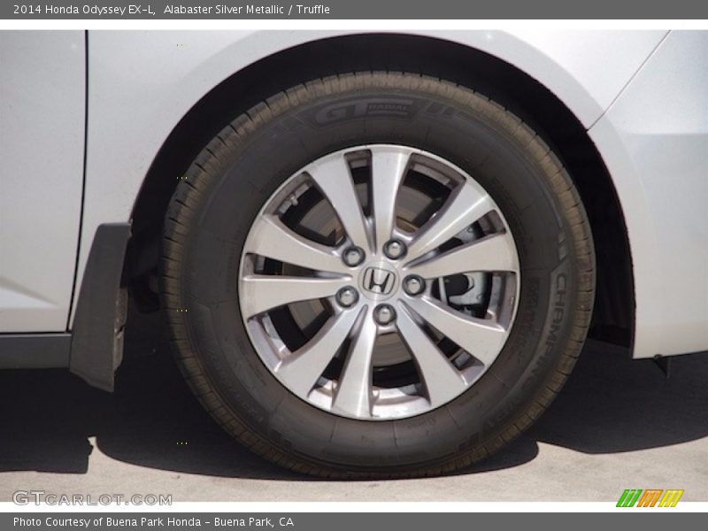 Alabaster Silver Metallic / Truffle 2014 Honda Odyssey EX-L