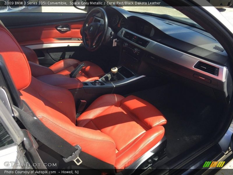 Space Grey Metallic / Coral Red/Black Dakota Leather 2009 BMW 3 Series 335i Convertible