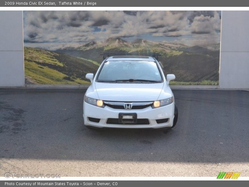 Taffeta White / Beige 2009 Honda Civic EX Sedan