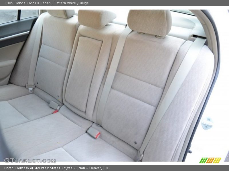 Taffeta White / Beige 2009 Honda Civic EX Sedan