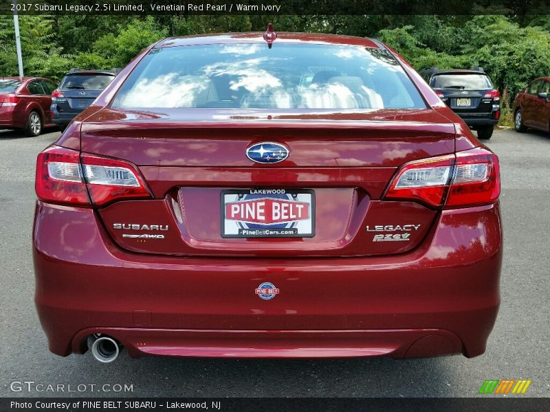 Venetian Red Pearl / Warm Ivory 2017 Subaru Legacy 2.5i Limited