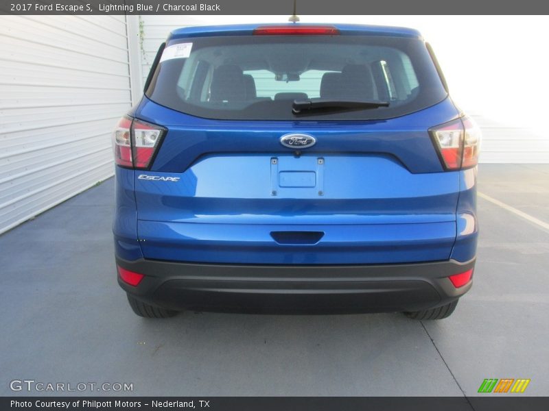 Lightning Blue / Charcoal Black 2017 Ford Escape S