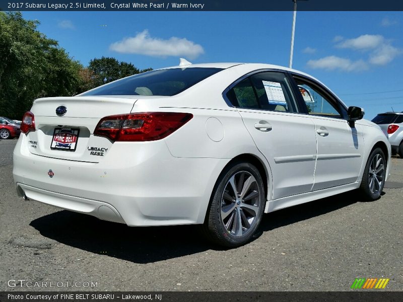 Crystal White Pearl / Warm Ivory 2017 Subaru Legacy 2.5i Limited