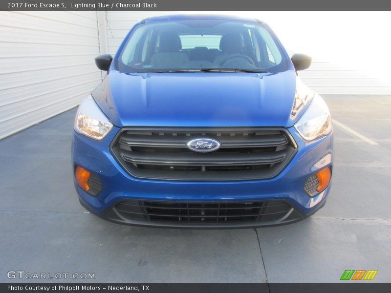 Lightning Blue / Charcoal Black 2017 Ford Escape S