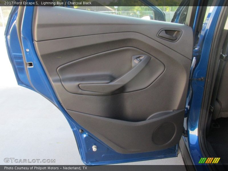 Lightning Blue / Charcoal Black 2017 Ford Escape S
