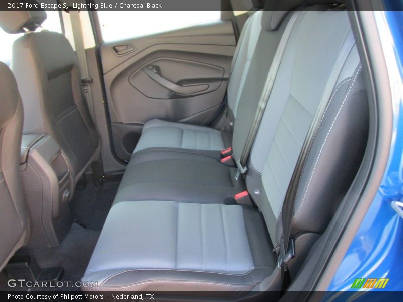 Lightning Blue / Charcoal Black 2017 Ford Escape S