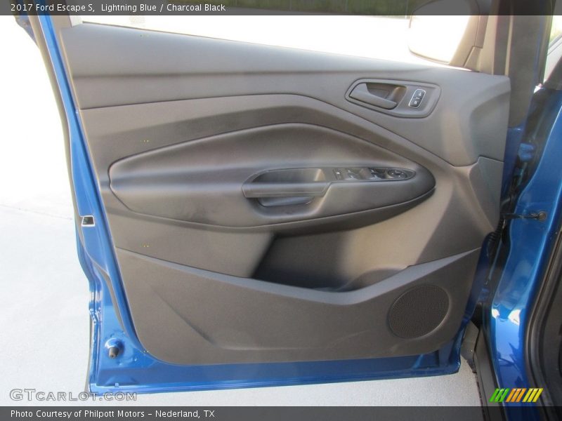 Lightning Blue / Charcoal Black 2017 Ford Escape S