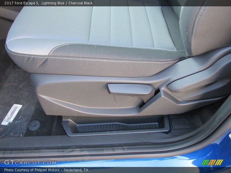Lightning Blue / Charcoal Black 2017 Ford Escape S