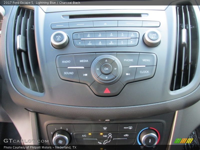 Lightning Blue / Charcoal Black 2017 Ford Escape S