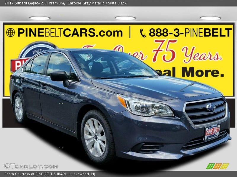 Carbide Gray Metallic / Slate Black 2017 Subaru Legacy 2.5i Premium