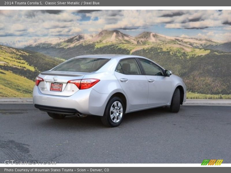 Classic Silver Metallic / Steel Blue 2014 Toyota Corolla S