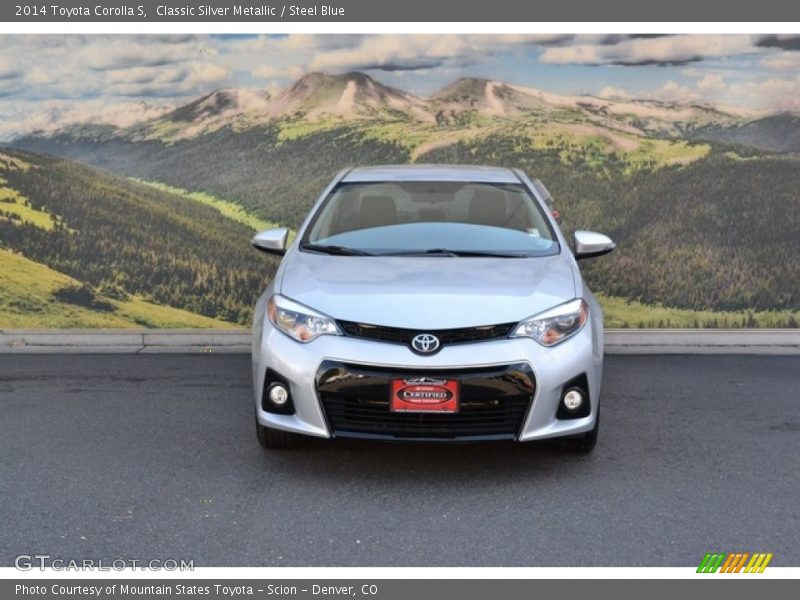 Classic Silver Metallic / Steel Blue 2014 Toyota Corolla S