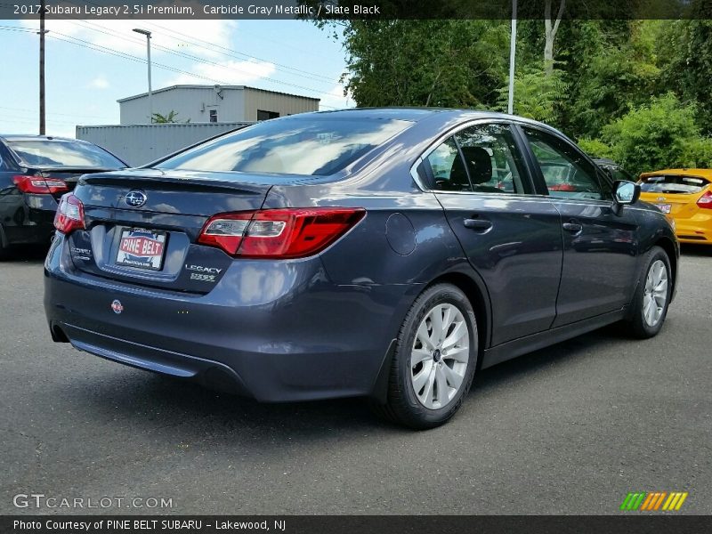 Carbide Gray Metallic / Slate Black 2017 Subaru Legacy 2.5i Premium