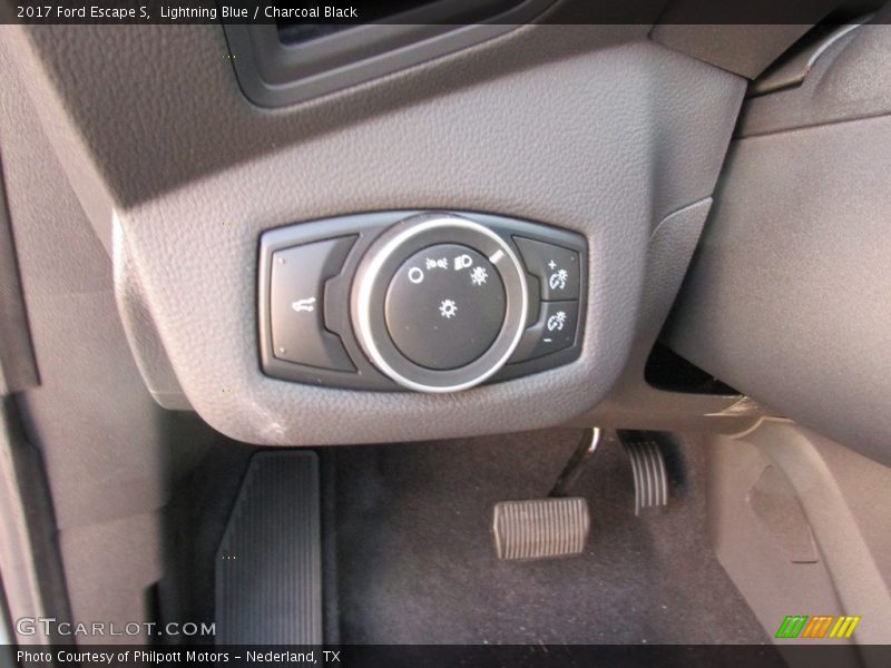 Lightning Blue / Charcoal Black 2017 Ford Escape S