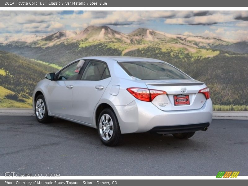 Classic Silver Metallic / Steel Blue 2014 Toyota Corolla S