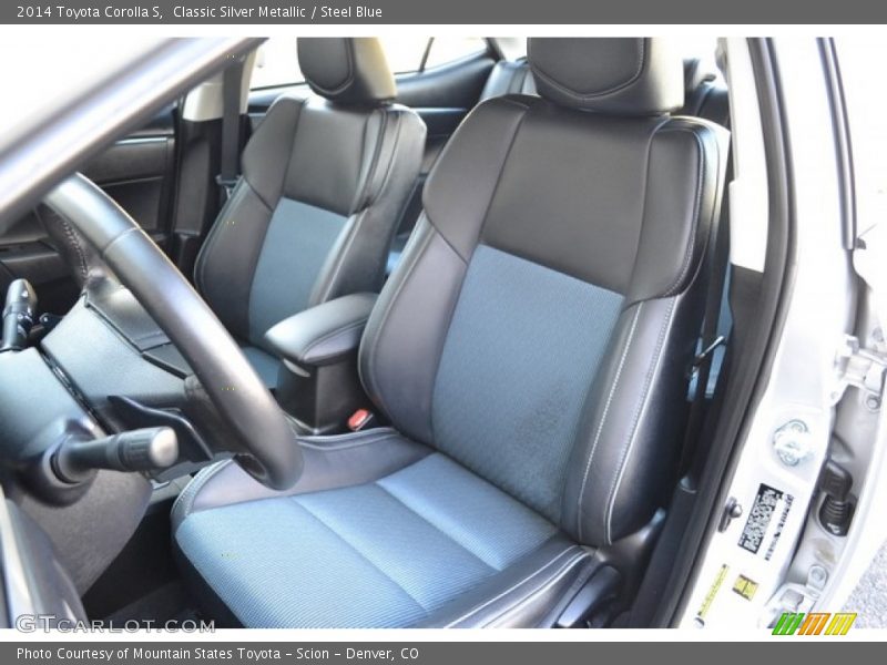 Classic Silver Metallic / Steel Blue 2014 Toyota Corolla S
