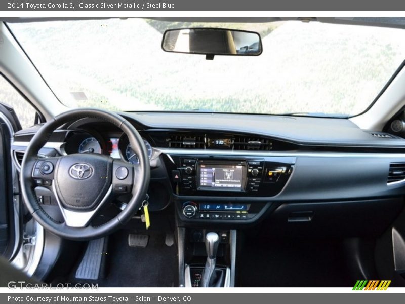 Classic Silver Metallic / Steel Blue 2014 Toyota Corolla S