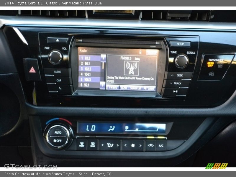 Classic Silver Metallic / Steel Blue 2014 Toyota Corolla S