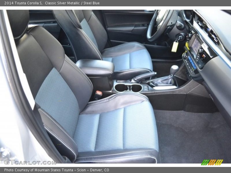 Classic Silver Metallic / Steel Blue 2014 Toyota Corolla S