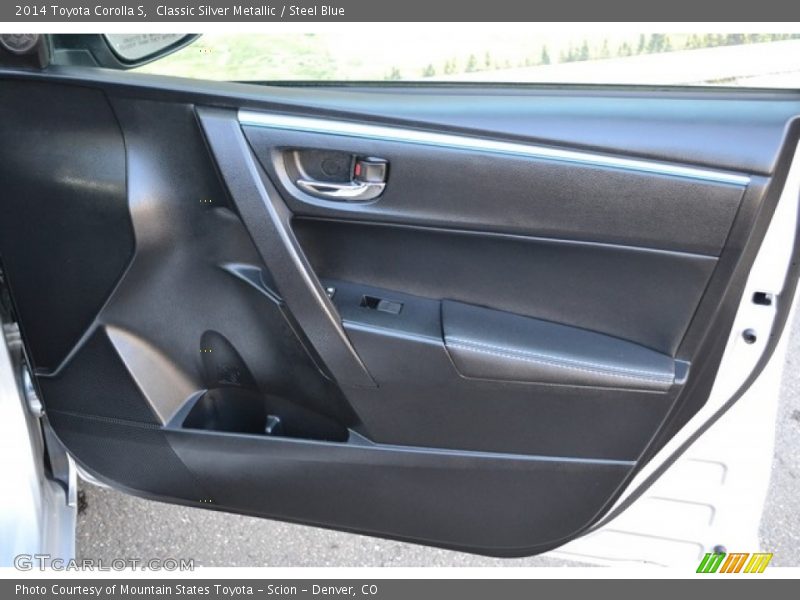 Classic Silver Metallic / Steel Blue 2014 Toyota Corolla S