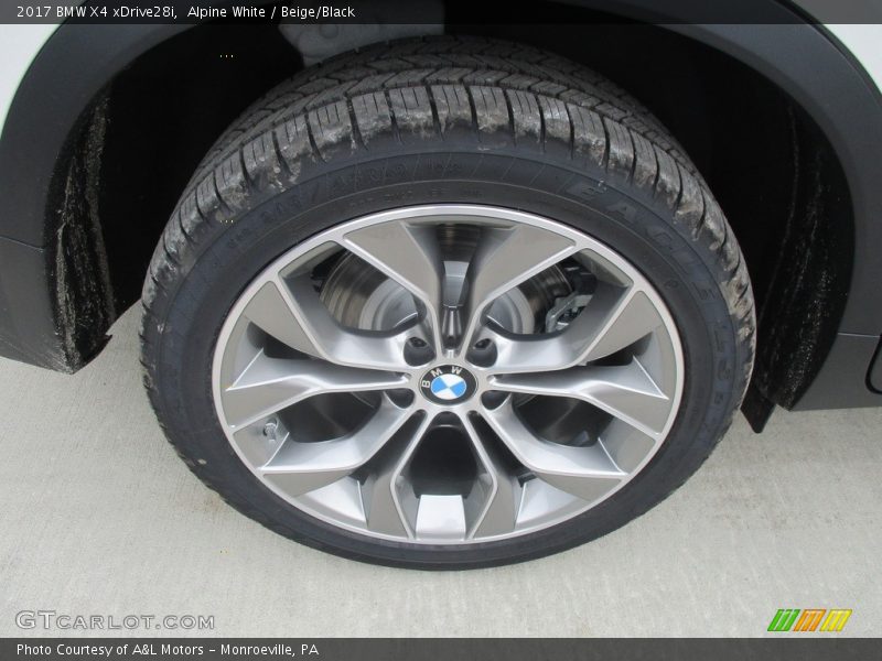 Alpine White / Beige/Black 2017 BMW X4 xDrive28i