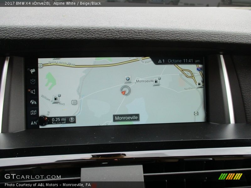 Navigation of 2017 X4 xDrive28i