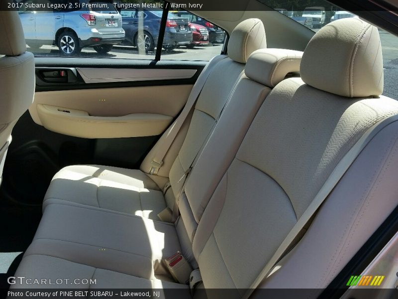 Rear Seat of 2017 Legacy 2.5i Premium