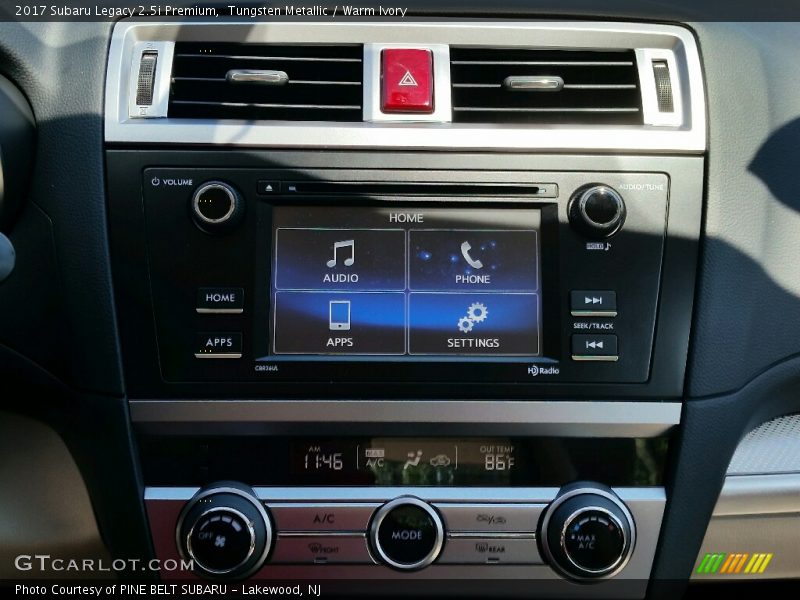 Tungsten Metallic / Warm Ivory 2017 Subaru Legacy 2.5i Premium