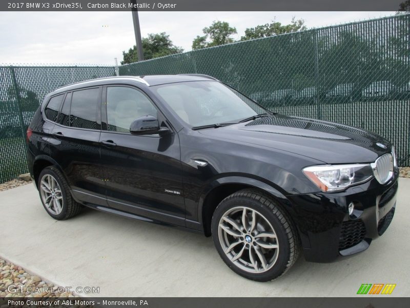 Carbon Black Metallic / Oyster 2017 BMW X3 xDrive35i