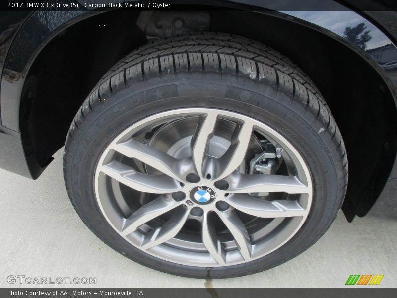 Carbon Black Metallic / Oyster 2017 BMW X3 xDrive35i