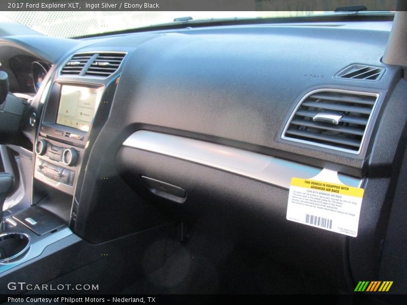 Ingot Silver / Ebony Black 2017 Ford Explorer XLT