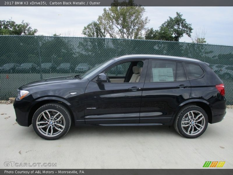 Carbon Black Metallic / Oyster 2017 BMW X3 xDrive35i