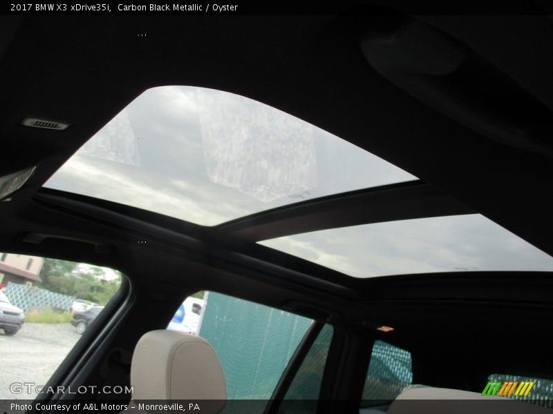 Carbon Black Metallic / Oyster 2017 BMW X3 xDrive35i