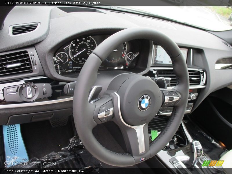Carbon Black Metallic / Oyster 2017 BMW X3 xDrive35i