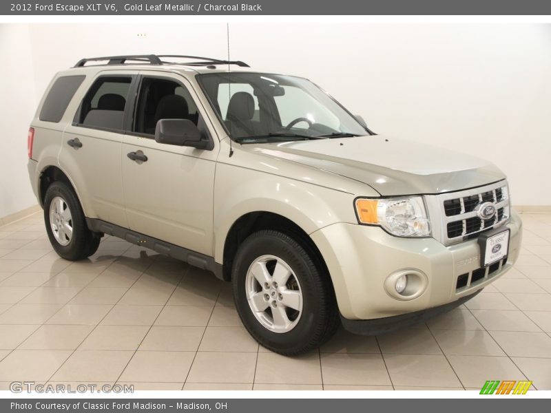 Gold Leaf Metallic / Charcoal Black 2012 Ford Escape XLT V6