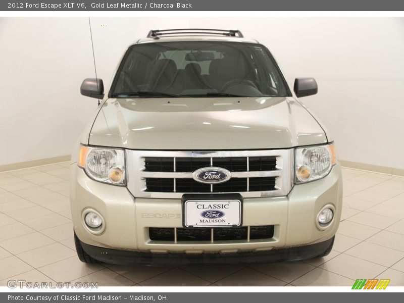Gold Leaf Metallic / Charcoal Black 2012 Ford Escape XLT V6