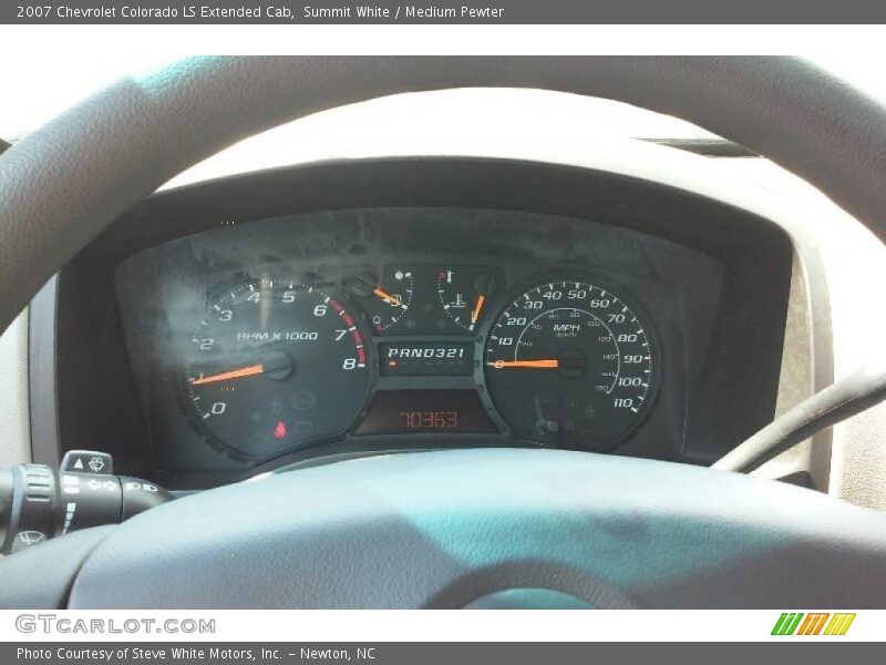 Summit White / Medium Pewter 2007 Chevrolet Colorado LS Extended Cab