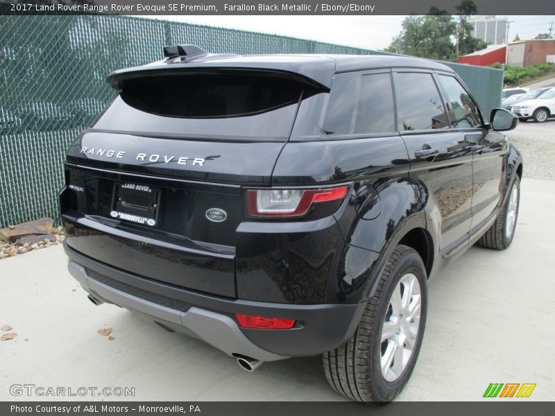 Farallon Black Metallic / Ebony/Ebony 2017 Land Rover Range Rover Evoque SE Premium