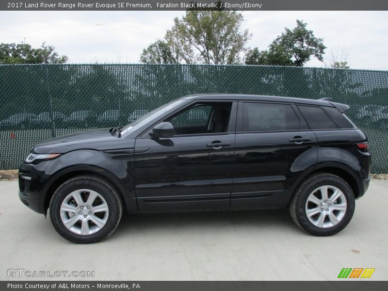  2017 Range Rover Evoque SE Premium Farallon Black Metallic