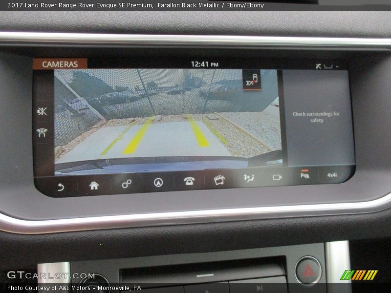 Farallon Black Metallic / Ebony/Ebony 2017 Land Rover Range Rover Evoque SE Premium