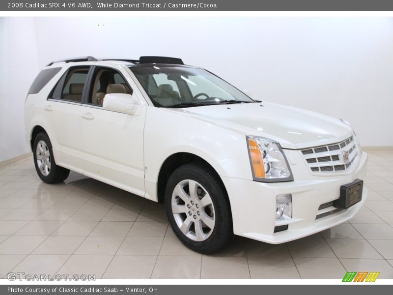 White Diamond Tricoat / Cashmere/Cocoa 2008 Cadillac SRX 4 V6 AWD