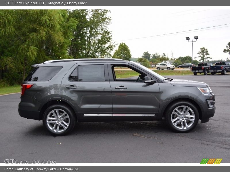 Magnetic / Ebony Black 2017 Ford Explorer XLT