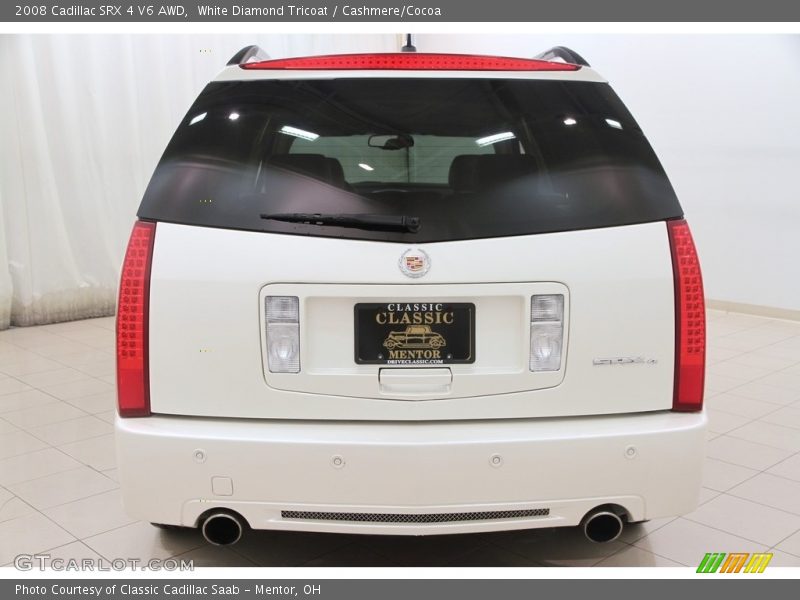 White Diamond Tricoat / Cashmere/Cocoa 2008 Cadillac SRX 4 V6 AWD
