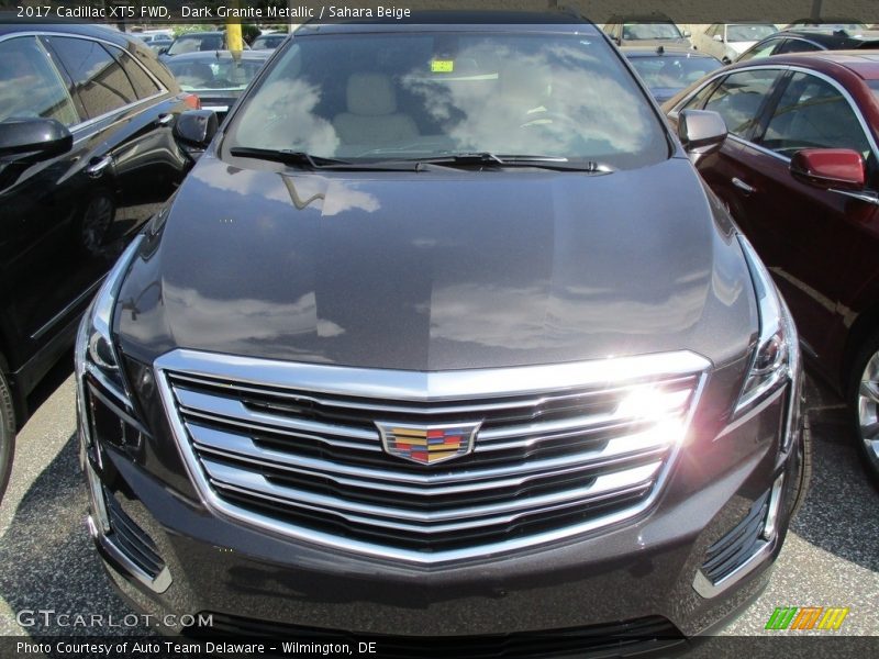 Dark Granite Metallic / Sahara Beige 2017 Cadillac XT5 FWD