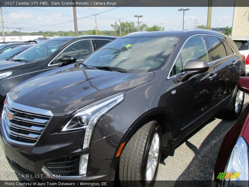 Dark Granite Metallic / Sahara Beige 2017 Cadillac XT5 FWD