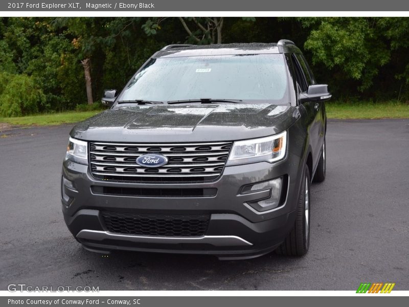 Magnetic / Ebony Black 2017 Ford Explorer XLT